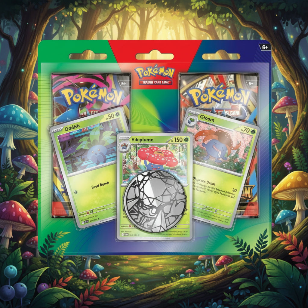 Oddish, Gloom, & Vileplume 2-Pack Blister Pack